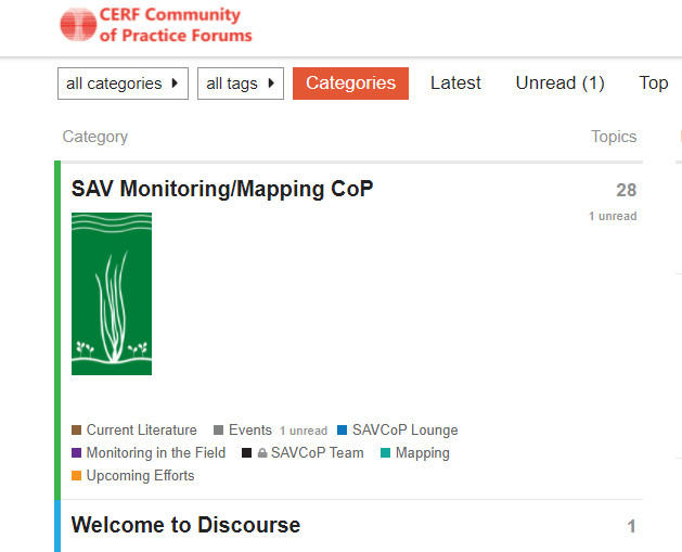 screenshot of Discourse platform